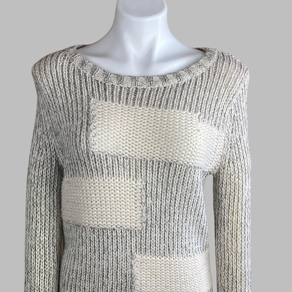 SI-IAE crew neck color block long sleeve sweater size XS/TP